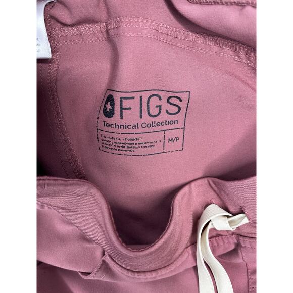 FIGS Kade Cargo Pants Figs Mauve Drawstring Women Sz M Petite Medical Cargo - Picture 11 of 13
